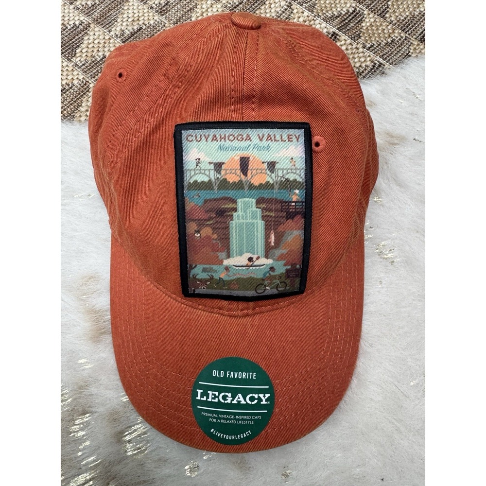 Legacy Baseball Cap National Park Cuyahoga Valley Burnt Orange Hometown